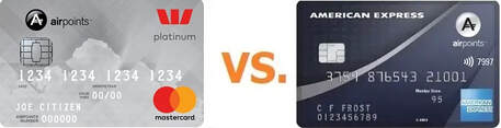 Westpac Airpoints Platinum Mastercard vs American Express Airpoints Platinum